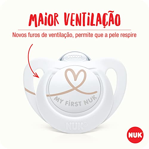 NUK Chupeta Star Newborn Neutral Silicone S0