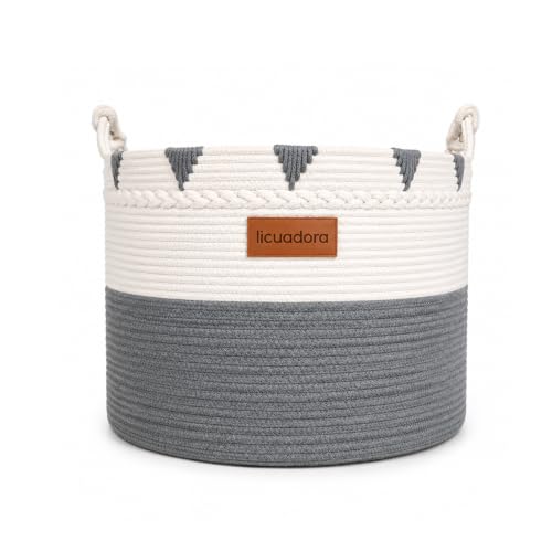licuadora XXXXLarge Cotton Rope Blanket Basket 22in x 22in x 16in