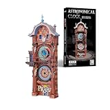 Piececool Metal Puzzle 3D Reloj Astronómico de Praga, Maquetas para Construir Adultos, Acero Inoxidable Maqueta Metal, Puzzle 3D Adultos DIY,117Piezas