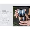 Ceramic Tea Cup, Kung Fu Tea set, Coffee Cup, Yerba Mate Set 4-piece companion cup set (Grey)