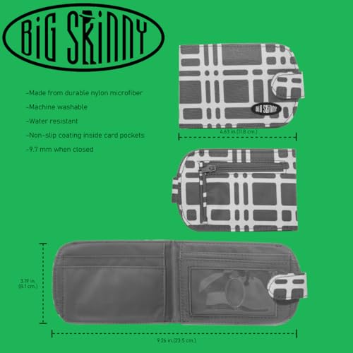 Image of Big Skinny Women's Taxicat Bi-Fold Slim Wallet, Holds Up to 25 Cards