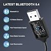 AUX Bluetooth 5.4 Receiver, Auxiliary Audio to Bluetooth 5.4 Adapter, 3.5mm Wireless Audio Receiver, Supports Hands-Free Calling Compatible Devices, Suitable for Home/Car Speakers/Stereo Sound Systems