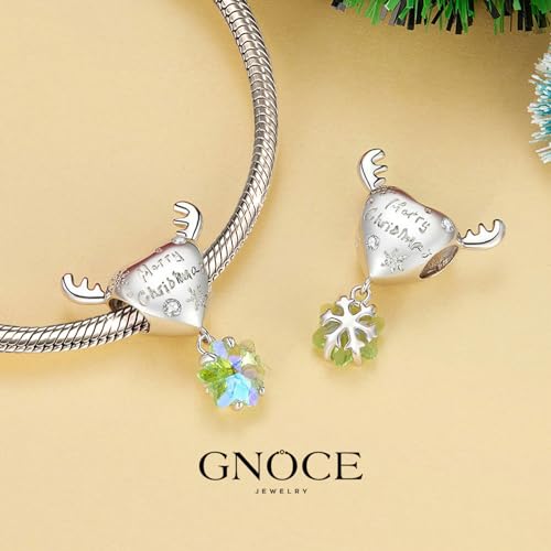 Image of GNOCE Christmas Charm Silver Plated & Sterling Silver Bracelet Gift