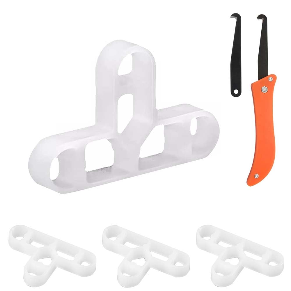 Eleechen Transparent 350 Pcs Tile Spacers, 10Mm T-Shaped Spacers, Slab Brick Spacer And Grout Removal Tool, Tile Leveling System Tool For Garden Slabs, Wall Tiler, Diy Paving Tiling