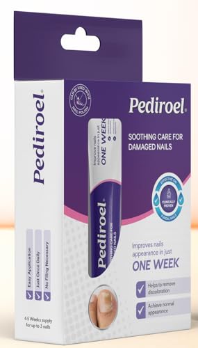 PEDIROEL-Nail Fungal Treatment – Pediroel Added Strength Nail Fungus Penetrating Formula – Softens Nourishes & Conditions the Nail, May be used with Nail Polish –No Filing Needed,Works for Yellow Nail