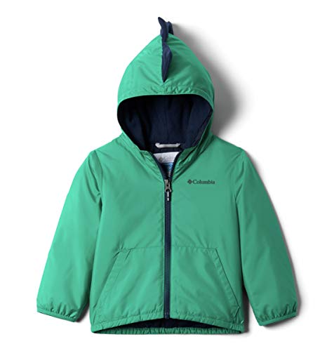 Columbia Baby Girls Kitterwibbit Jacket, Emerald Green/Collegiate Navy, 6/12