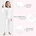 American Trends Girls Thermal Underwear Set Toddler Long Johns Kids Winter Base Layer Top & Bottom White 5T-6T