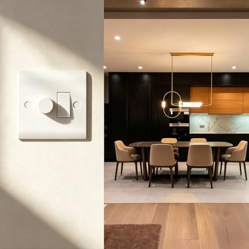 Regulador de intensidad LED e interruptor de luz de pared basculante de 2 vías 2