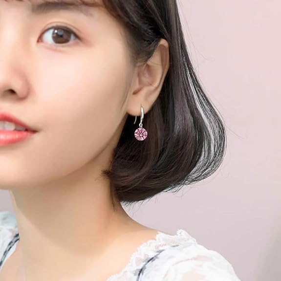 Image of Nilu's Collection Enchanting Light Weight Cubic Zircon Crystal Drop Earrings for Women and Girls, for Daily Use, Office Use