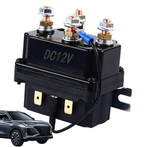 Wscwl Kit de relé de solenoide de cabrestante,Relé de contactor de solenoide de cabrestante | Caja de control de cabrestante estable Solenoide de cabrestante | Kit de relés automotrices de relé de