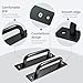 Ptoahqu 2PCS 7 Inches Barn Door Handle, Premium Gate Handle, Sturdy Black Sliding Door Pull Handles for Kitchen, Cabinet, Bathroom, Closet, and Easy Install
