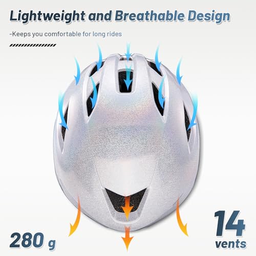 Image of Adult Cycling Bike Helmet, OnBros Lightweight Unisex Bicycling Helmets for Men and Women, Adjustable Fit CPSC Certified Bicycle Helmet