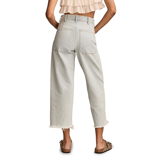 Lucky Brand Women's Lucky Legend Crop Patch Pocket Wide Leg2