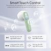 Wireless Earbuds, Bluetooth 5.4 Headphones with 3D Bass Stereo, 40H In-Ear Buds with 4 ENC Noise Cancelling Mic, Ultralight Bluetooth Earbuds USB-C LED, IP7 Waterproof Earphones for Android iOS, Green