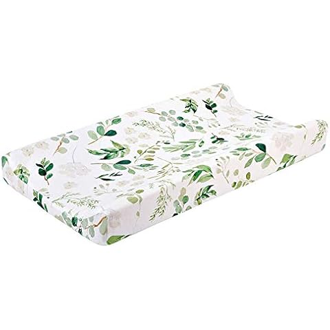 Baby Changing Pad Cover Cradle Mattress, Infant Stretchy Changing Mat Cover-Green Cover