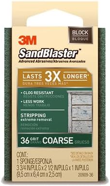 3M SandBlaster Paint Stripping Sanding Sponges, 36/Coarse Grit,