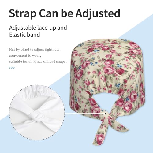 Image of Unisex Adjustable Surgical Sweatband - Elastic Bandage Cap - Scrub Caps for Nurse Working Cap