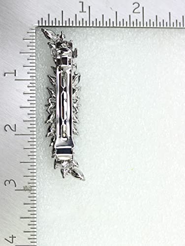 Faship Lindo prendedor de cabelo pequeno floral de cristal marquise azul marinho