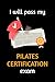 I will pass my Pilates Certification exam: Lined Notebook