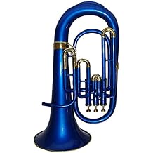 Bb Flat Blue Brass Euphonium مع قطعة الفم الصلبة المجانية