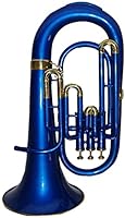 Algopix Similar Product 17 - Bb Flat Blue Brass Euphonium With Free