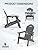 LUE BONA Matte HDPE Adirondack Chairs Set of 4 - Weather Resistant Seating with Cup Holder for Patio, Fire Pit, Deck & Cafe Patio, Dark Gray