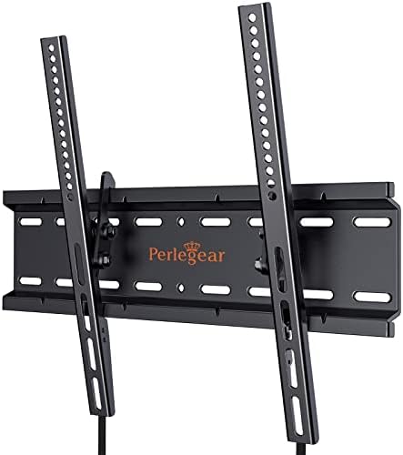 Perlegear Uchwyt Ścienny do Telewizora Obrotowy, Solidny Mocny Płaski Uchwyt Ścienny do Telewizorów 26-55 cali, 52kg Udźwigu, Max. VESA 400x400mm