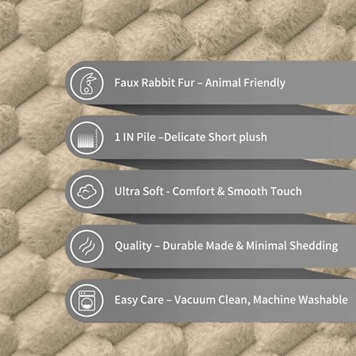 Image of Luxe Home Cushion Cover Super Soft Decorative Cushion Cover for Sofa, Bedroom, Living Room Cushion Cover 16 Inch x 16 Inch Beige-Pack of 2