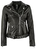 Gipsy Damen Lederjacke Zarlia Größe S Schwarz (schwarz) Größe Medium