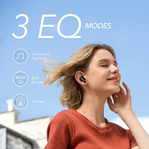 soundcore by Anker Life P2 Mini True-Wireless Earbuds In-Ear Headphones, 10 mm Audio Driver, Intense Bass, EQ, Bluetooth 5.2, 32 Hours Battery, Charging with USB-C (Ocean Blue) (Refurbished) - View 6
