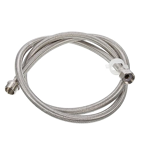 Gatuida Tubo Flessibile per Lavatrice Acciaio Intrecciato Prolunga Resistente Antideflagrante Connessioni Filettate Interni ed Esterni Facile Installazione per Alimentazione Acqua