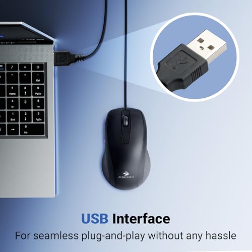 Zebronics Zeb-Alex Wired USB Optical Mouse - Image 3