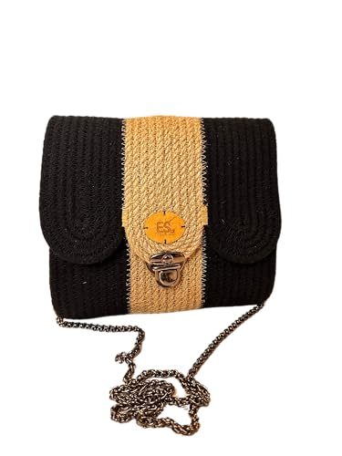 Sac bandoulière fait main en France en corde de coton et jute haut de gamme