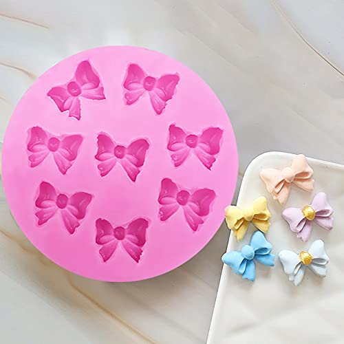 4 Pack Mouse Bows Cartoon Butterfly Tie Silicone Mold Fondant Chocolate Candy Molds, For Dessert Ice Cube Cake Baking Fondant Diy Birthday Party Cake Decorating #TOP2