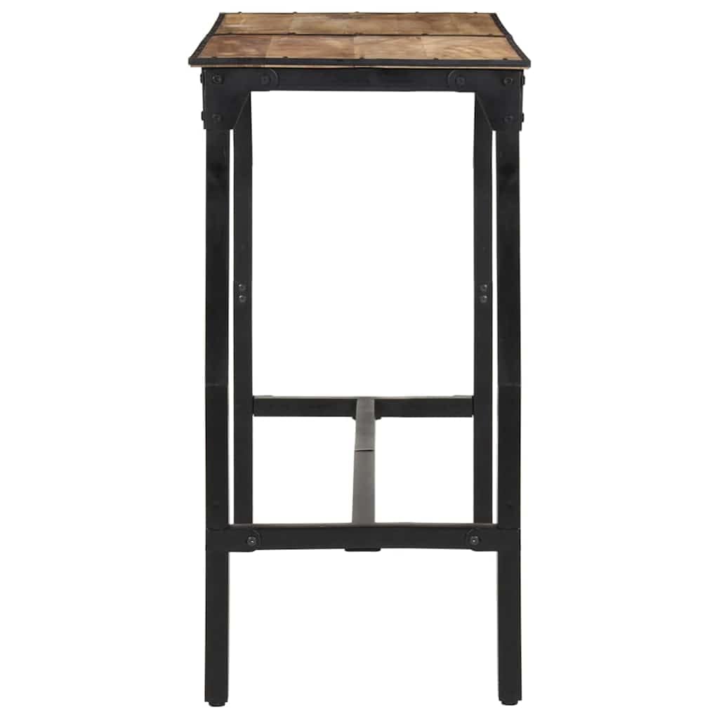 Table de Bar 150x55x107 cm Bois de Manguier Massif Brut vidaXL
