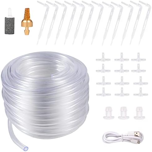 YullSorom Drip Irrigaiton Kits for 1/4" Tubing 39ft,Drip Irrigation Accessories Compatible Automatic Drip Kit or Sprinkler Systems