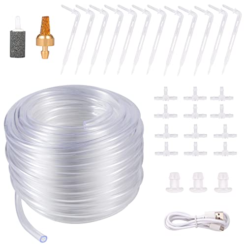 Yullsorom Drip Irrigaiton Kits For 1/4" Tubing 39Ft,Drip Irrigation Accessories Compatible Automatic Drip Kit Or Sprinkler Systems #TOP2