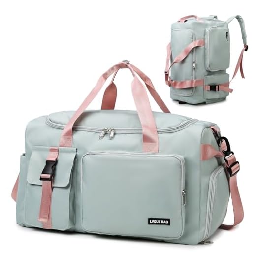 Suweir Sporttasche Damen Herren 42L Reisetasche mit Schuhfach Nassfach Wasserdicht Trainingstasche Travel Duffle Bag mit Rucksack Weekender Schwimmtasche Fitnesstasche für Reisen, Fitness, Sport,