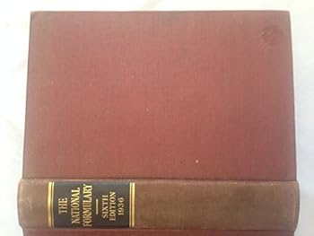 Hardcover The National Formulary, Sixth Edition 1936 Book
