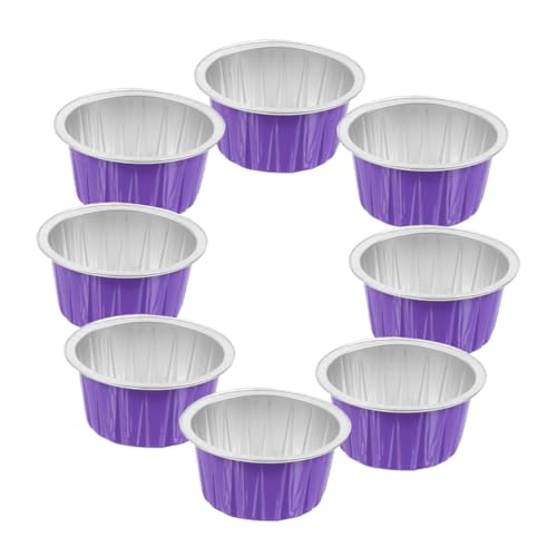 OFFIGAM 8個 脱毛用アルミホイル融?小碗 耐熱ワックスメルトボウル オーブン対応 耐久性ワックス容器 家用シェア可能