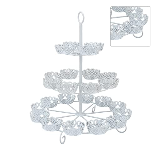Tower à cupcakes avec 3 niveaux robustes pour une présentation stable