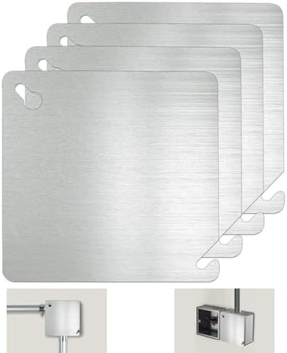 4 Paket Metal Elektrik Kutusu Elektrik Tesisatlarında Güvenliği Artırmak için Paslanmaz Çelik Panelleri Kapaklar - Görsel 5