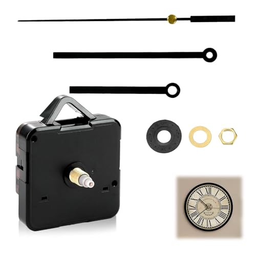 Kit de Mécanisme d’horloge à quartz Complet avec axes longs et courts, Mecanisme Horloge Murale, pour la réparation à la maison, dans les bureaux,...