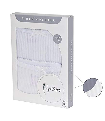 Feathers Baby Girls 100% Cotton Super Soft Onesies Bodysuits 2-Pack #TOP1