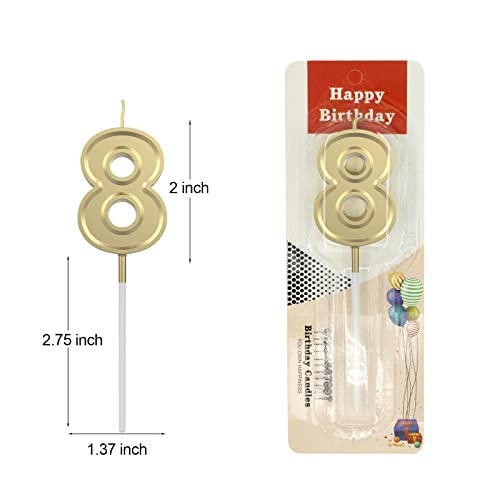 Iblessu Number 3 Birthday Candles - Cake Candle Cupcake Candle Topper Decoration For Anniversary Birthday Wedding Adults Kids (Champagne) #TOP1