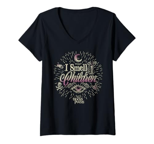 T-shirt Disney Hocus Pocus femme vêtement Halloween col V original