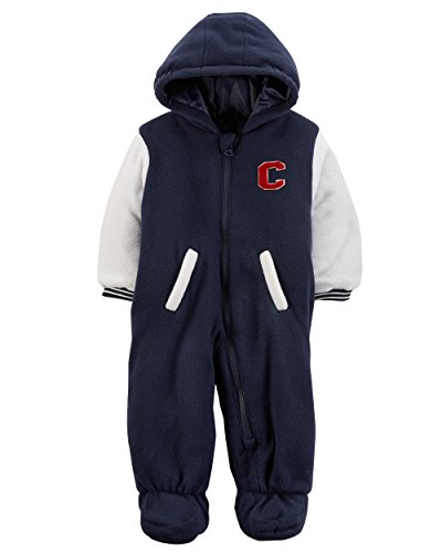 Carter's Baby Boys' Zip-Front Snowsuit (6-9 Months, Navy)