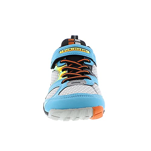 Tsukihoshi 4810 Mako Strap-Closure Machine-Washable Youth Athletic And Running Shoe With Wide Toe Box And Slip-Resistant, Non-Marking Outsole - Hydro/Gray, 1.5 Little Kid (4-8 Years) #TOP4