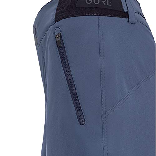 GORE WEAR Shorts femininos C5, M, azul (deep water blue)