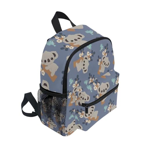 OREZI Cute Floral Koala With Flower Toddler Bag,Non-slip and Detachable Chest Strap Travel Bag Snack diapers Bag Preschool Backpack for Kids Little Boy Girls3